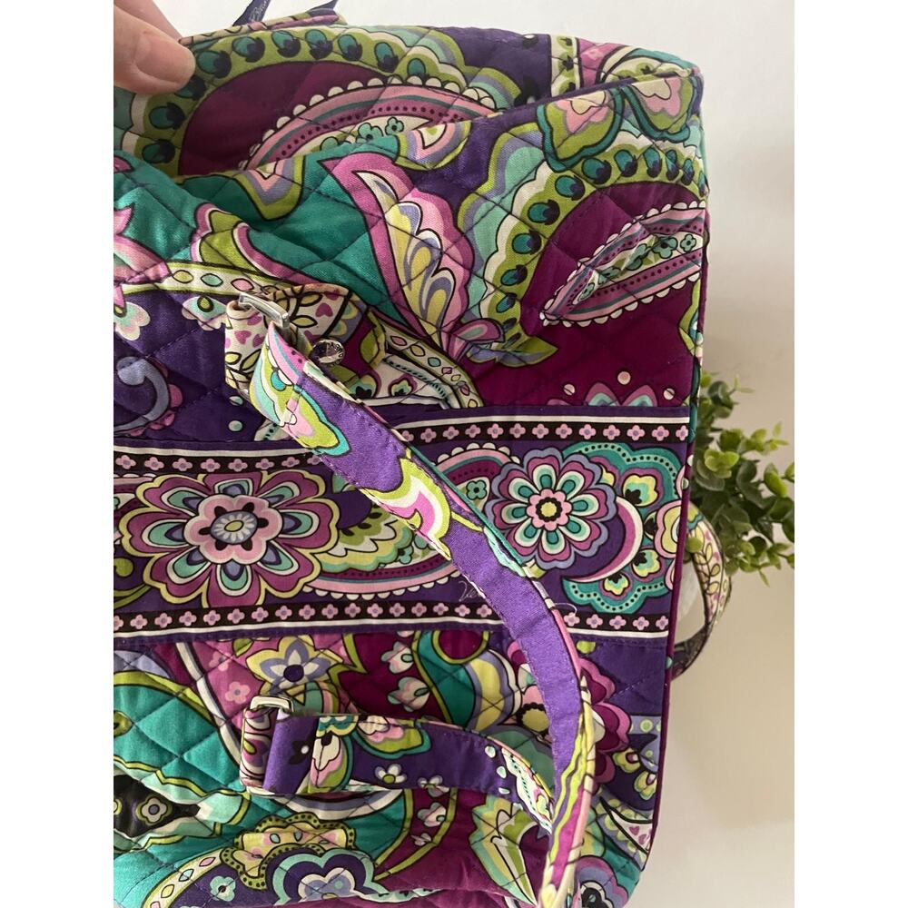EUC Vera Bradley Glenna Shoulder Bag in Flora - Quilted Cotton Floral Tote - Picture 7 of 11